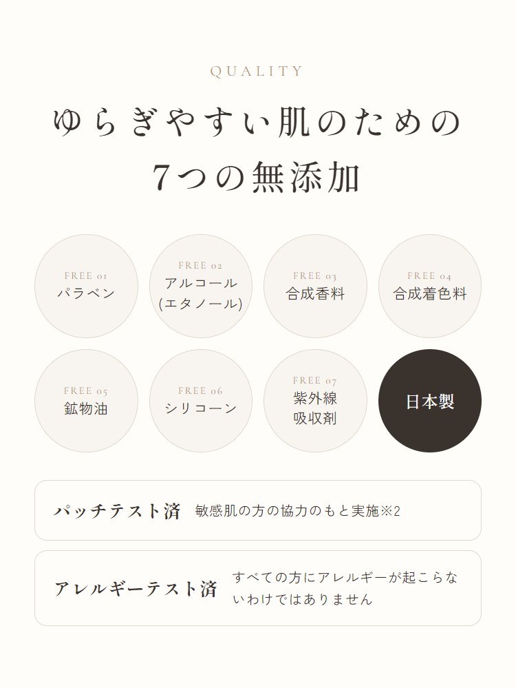 7つの無添加
